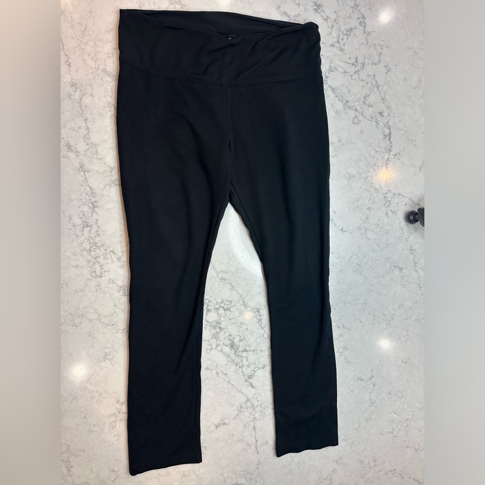 WHBM Runway Ponte skinny leggings, Black L Regular Classic